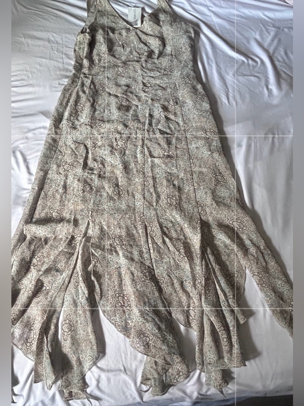 Steilmann Beige Paisley High-Low Maxi dress